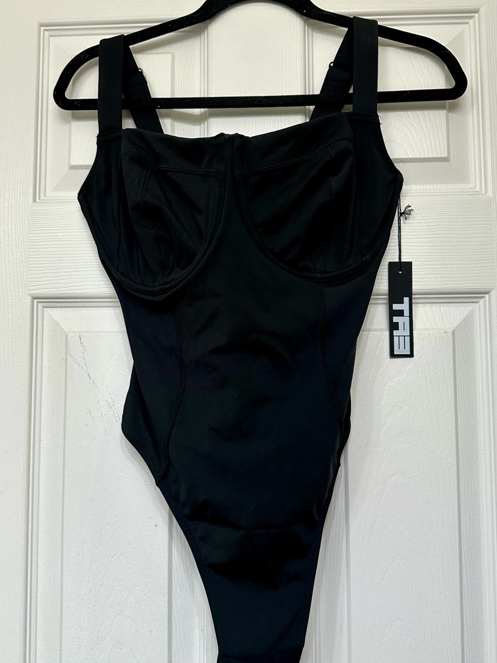THE Black One-Piece Swimsuit with Supportive Cups